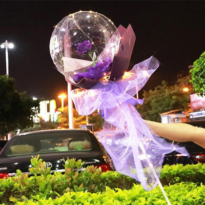 LED Luminous Balloon Rose Bouquet【Christmas Sale-50% Off】