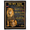 To My Son - From Dad - A387 - Premium Blanket