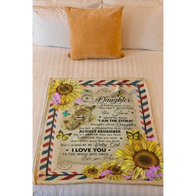 To My Daughter - From Mom  - A374 - Premium Blanket