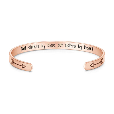 “Not Sisters By Blood But Sisters By Heart” Bracelet