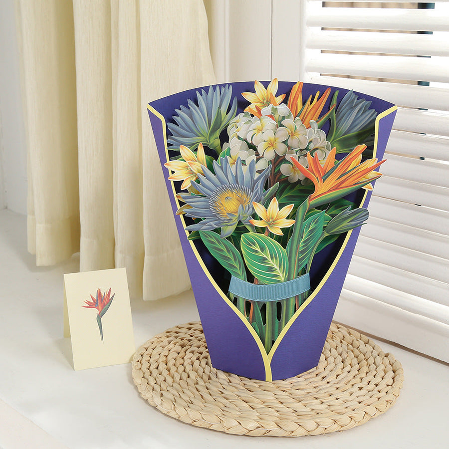 Pop Up Flower Bouquet Greeting Card