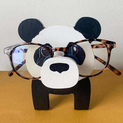 Handmade Dachshund Glasses Stand Big Eyes Panda