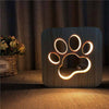 Paw Wooden Decorative Light