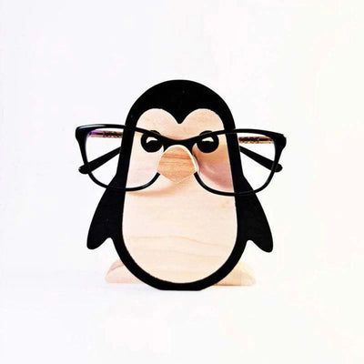 Handmade Glasses Stand Penguin