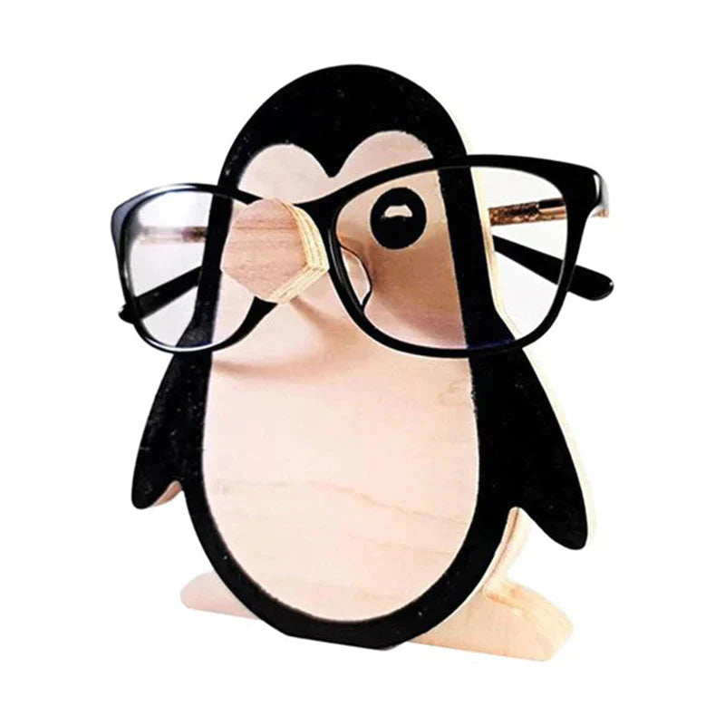 Handmade Glasses Stand Penguin