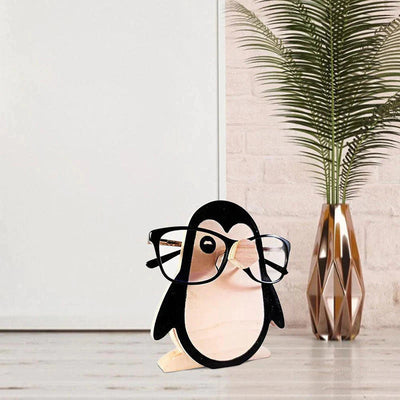 Handmade Glasses Stand Penguin