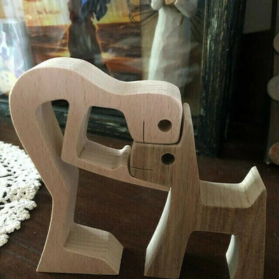 🐕Pet lover gifts | Wood sculpture | Table ornaments | Carved wood decor | Pet memorial | For puppies | Mother's Day Gift