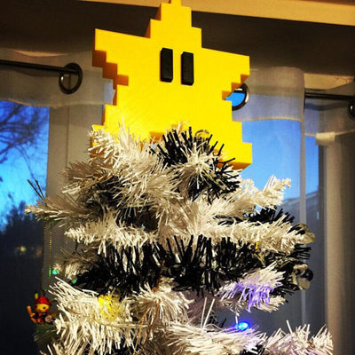 Pixel Star Christmas Tree Topper