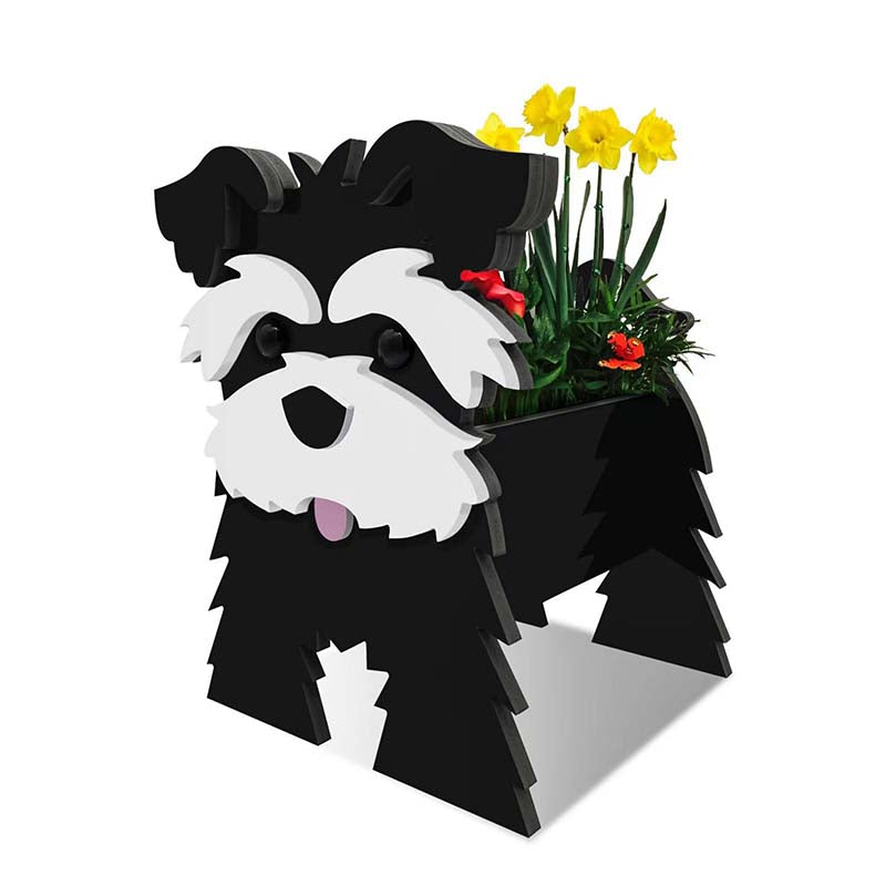 Black Schnauzer Planter AP014