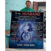 To My Husband - From Wife - F027 - Premium Blanket