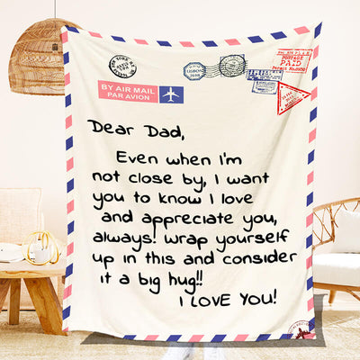 Dear Dad - I Love You - B141 - Premium Blanket