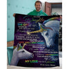 To My Daughter - From Mom - Unicorn A318 - Premium Blanket