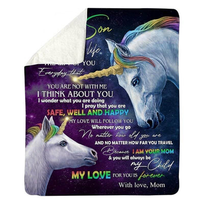 To My Son - From Mom - Unicorn A318 - Premium Blanket