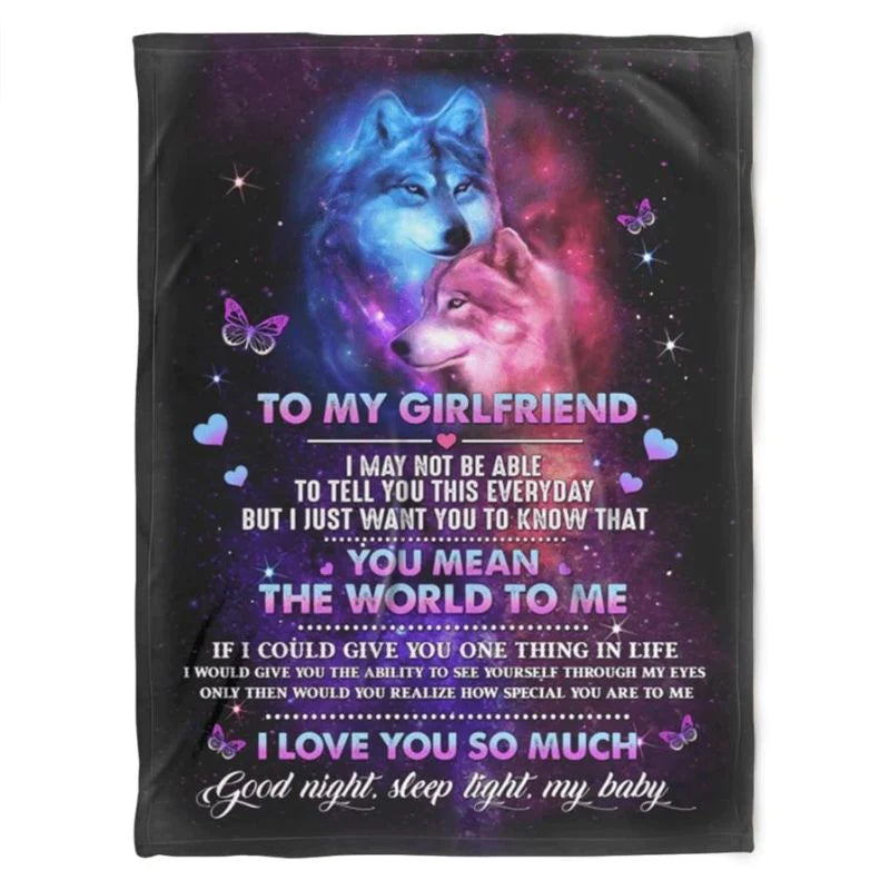 To My Girlfriend - From Boyfriend - A611 - Premium Blanket