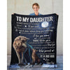 To My Daughter - From Dad - A323 - Premium Blanket