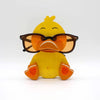 Handmade Dachshund Glasses Stand Lovely Yellow Duck