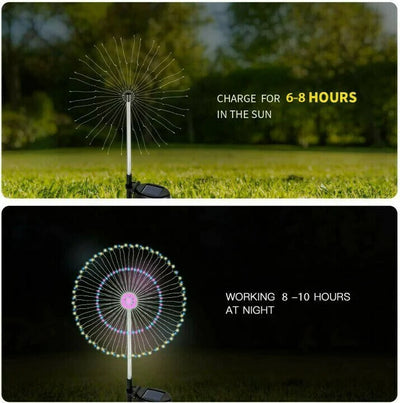 Waterproof Solar Garden Fireworks Lights