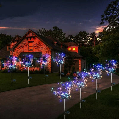 Waterproof Solar Garden Fireworks Lights