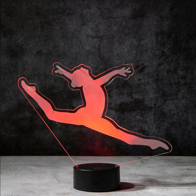 Gymnast 3D Illusion Lamp