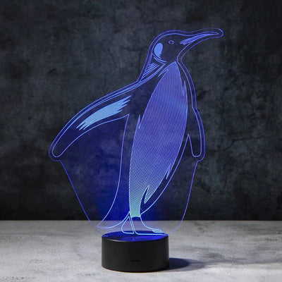 Penguin 3D Illusion Lamp