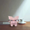 Handmade Glasses Stand Pig